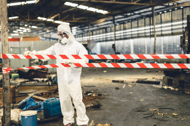 Professional Crime Scene Cleanup technician working in Barrington, NH